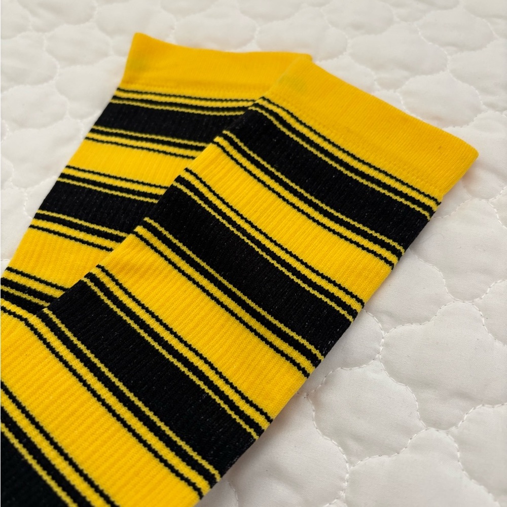 Black and Yellow Knee-high Compression Socks